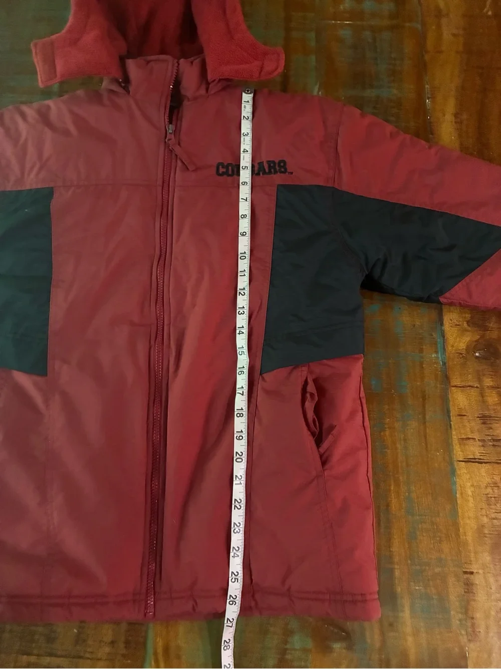 Washington State Cougars Youth Hooded Jacket - Crimson & Black